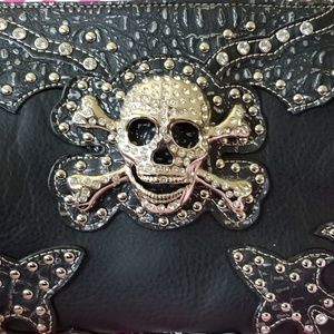 Rhinestone Skull Western Bag w/ conceal pocket